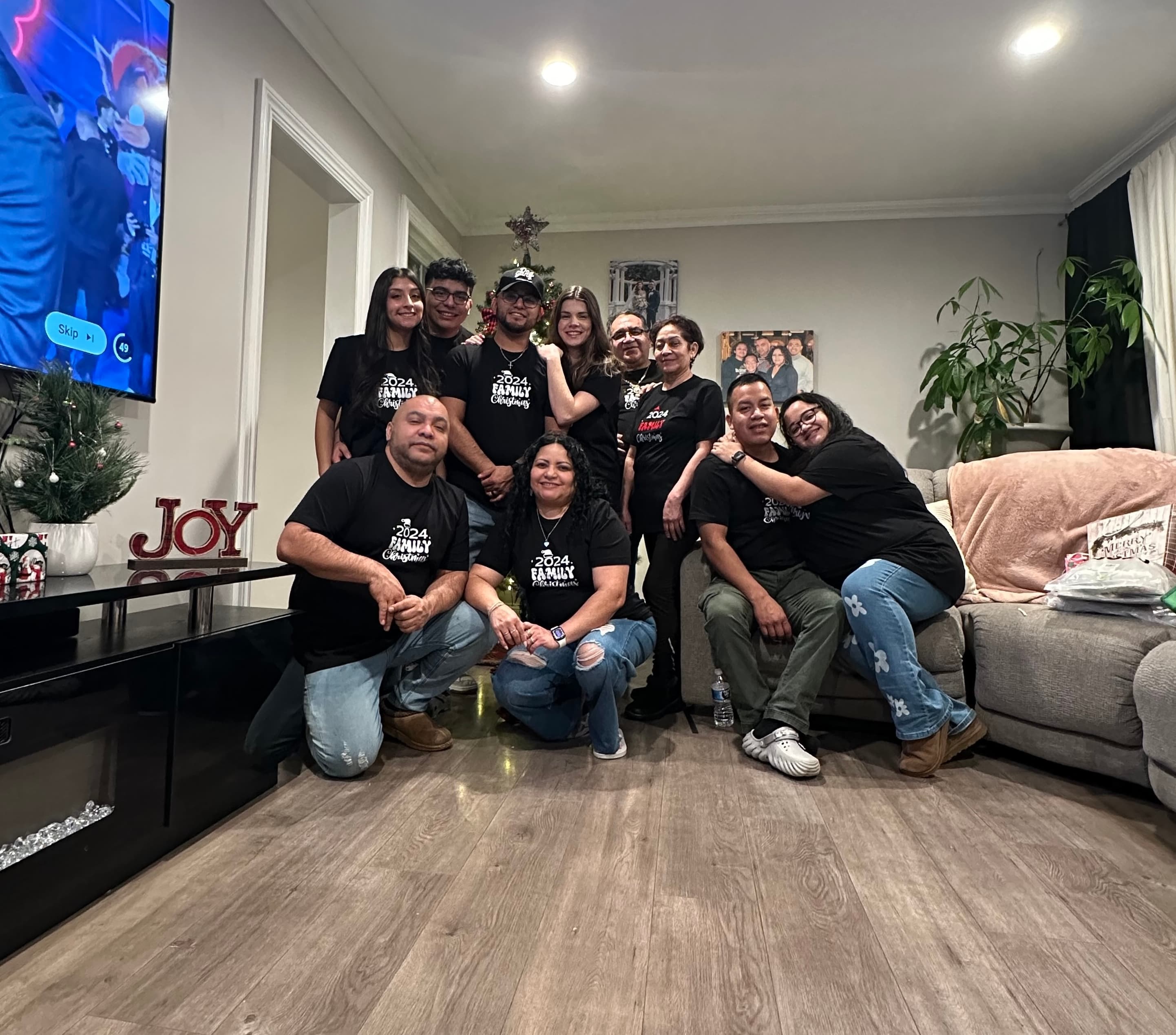 Family Christmas photo