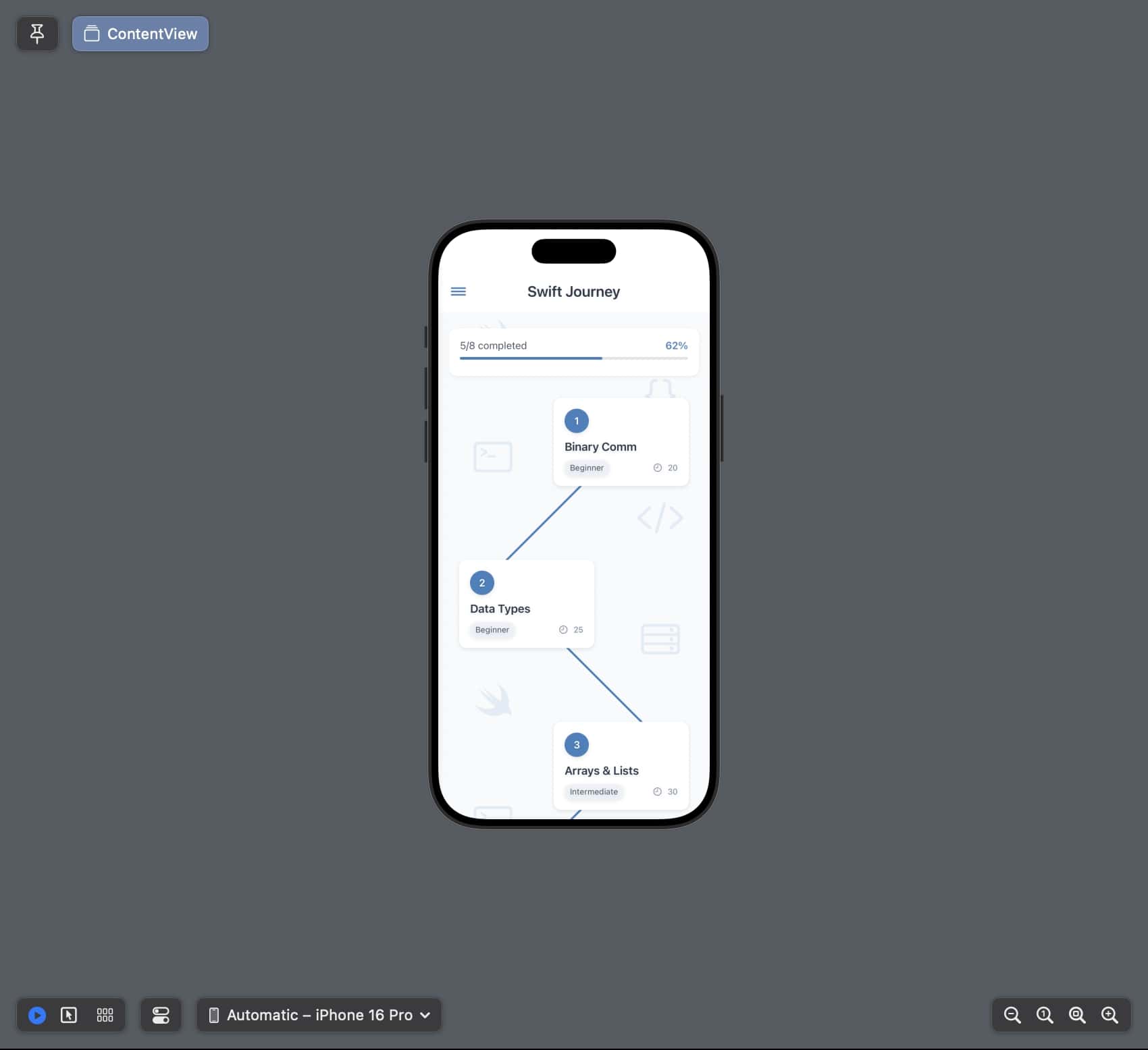 Gcode Academy project screenshot